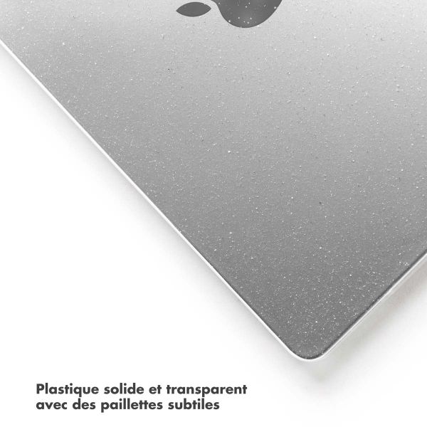 Selencia Coque Paillettes MacBook Air 13 pouces (2022) / Air 13 pouces (2024) M3 chip - A2681 / A3113 - Transparent