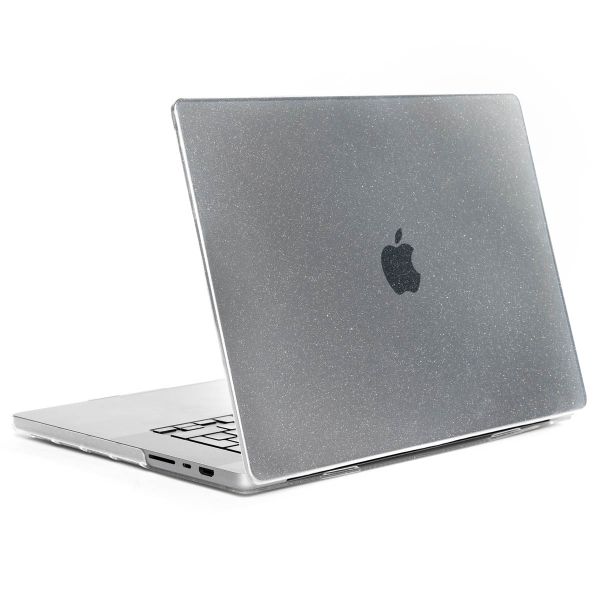 Selencia Coque Paillettes MacBook Pro 14 pouces (2021) / Pro 14 pouces (2023) M3 chip - A2442 / A2779 / A2918 - Transparent