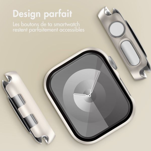 imoshion Coque rigide à couverture complète pour Apple Watch Series 1 / 2 / 3 - 38 mm - Starlight