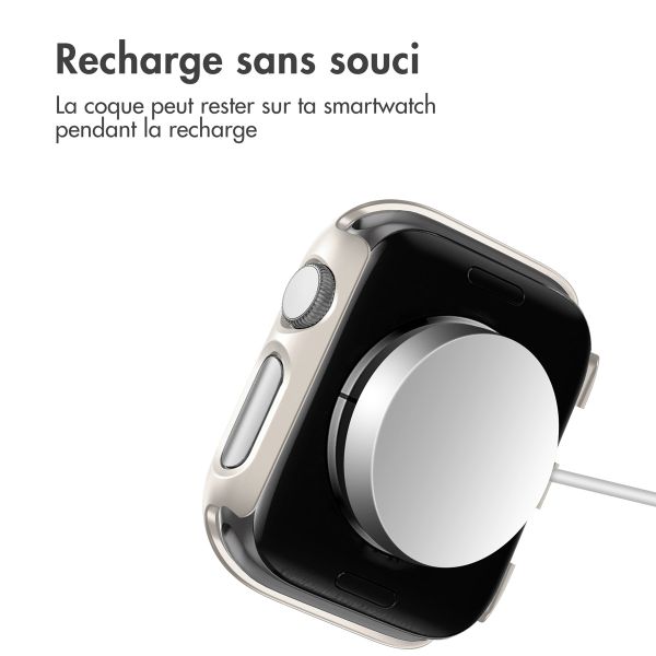 imoshion Coque rigide à couverture complète pour Apple Watch Series 1 / 2 / 3 - 38 mm - Starlight