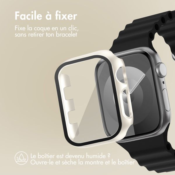 imoshion Coque rigide à couverture complète pour Apple Watch Series 1 / 2 / 3 - 38 mm - Starlight