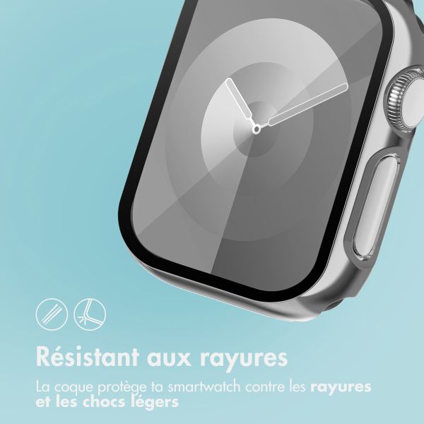 imoshion Coque rigide brillante à couverture complète pour Apple Watch Series 1 / 2 / 3 - 38 mm - Argent