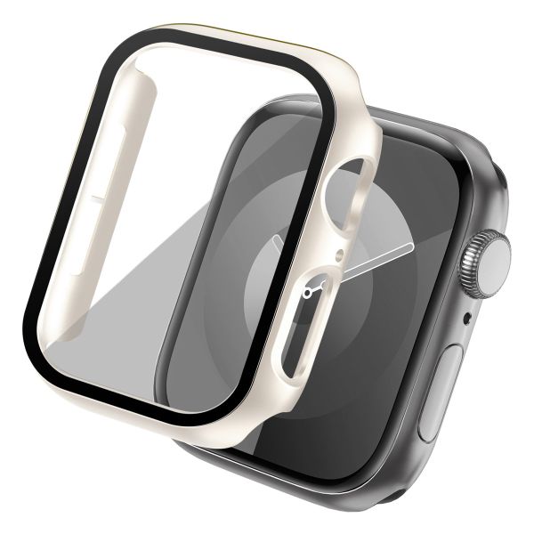 imoshion Coque rigide à couverture complète pour Apple Watch Series 4 / 5 / 6 / SE - 40 mm - Starlight