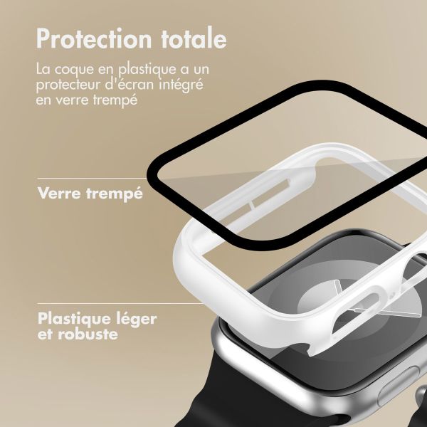 imoshion Coque rigide à couverture complète pour Apple Watch Series 4 / 5 / 6 / SE - 40 mm - Blanc