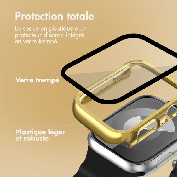 imoshion Coque rigide brillante à couverture complète pour Apple Watch Series 7 / 8 / 9 - 41 mm - Or