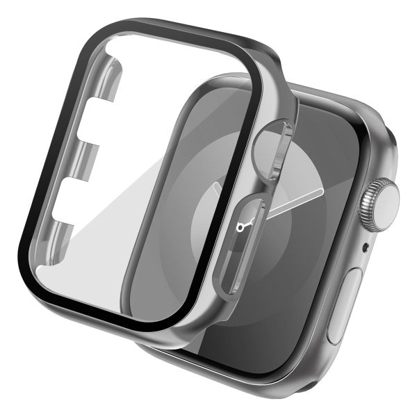 imoshion Coque rigide brillante à couverture complète pour Apple Watch Series 1 / 2 / 3 - 42 mm - Argent