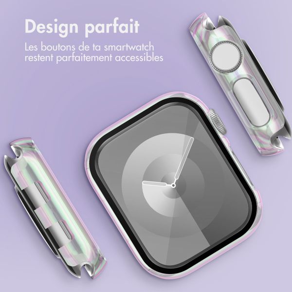 imoshion Coque rigide brillante à couverture complète pour Apple Watch Series 1 / 2 / 3 - 42 mm - Transparent