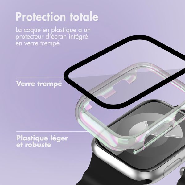 imoshion Coque rigide brillante à couverture complète pour Apple Watch Series 1 / 2 / 3 - 42 mm - Transparent