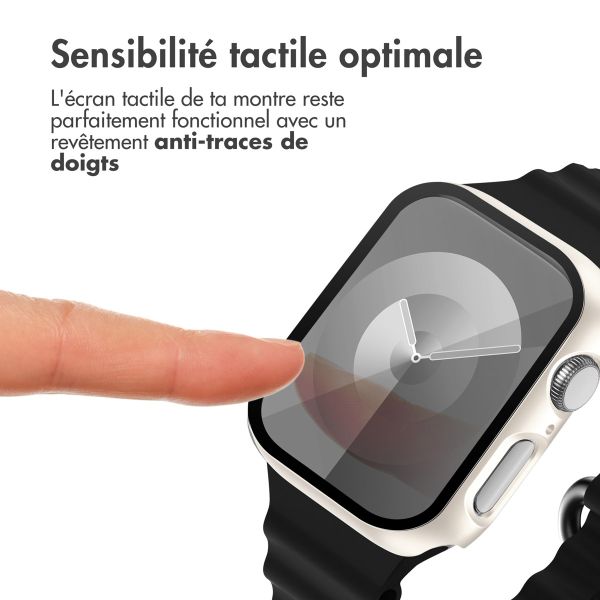 imoshion Coque rigide à couverture complète pour Apple Watch Series 4 / 5 / 6 / SE - 44 mm - Starlight