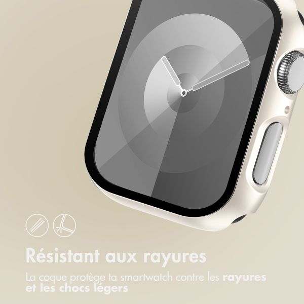 imoshion Coque rigide à couverture complète pour Apple Watch Series 4 / 5 / 6 / SE - 44 mm - Starlight