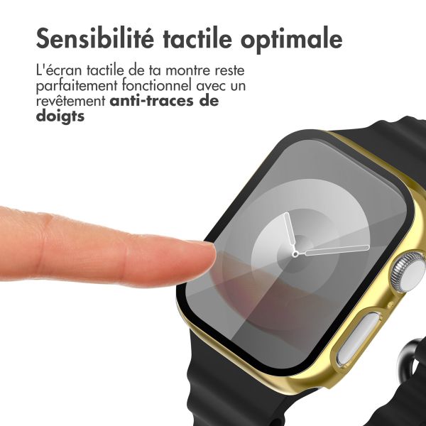 imoshion Coque rigide brillante à couverture complète pour Apple Watch Series 7 / 8 / 9 - 45 mm - Or