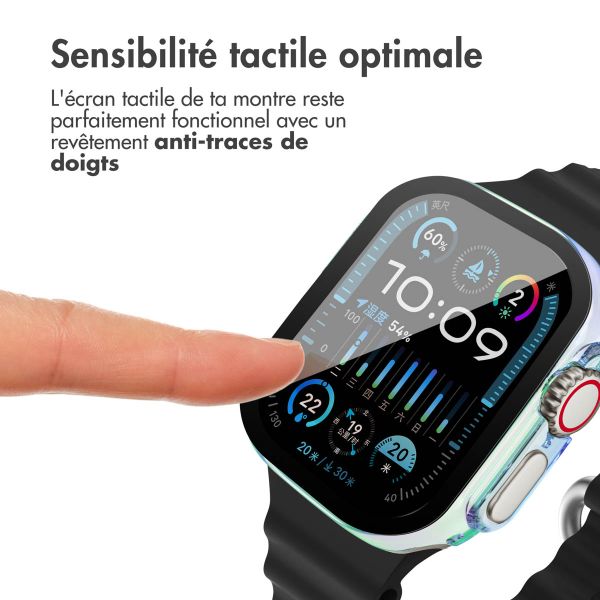 imoshion Coque rigide brillante à couverture complète pour Apple Watch Ultra / Ultra 2 - 49 mm - Transparent