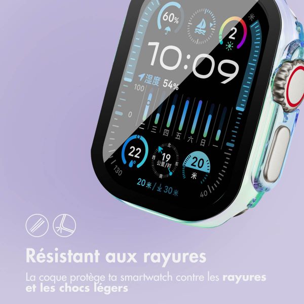 imoshion Coque rigide brillante à couverture complète pour Apple Watch Ultra / Ultra 2 - 49 mm - Transparent