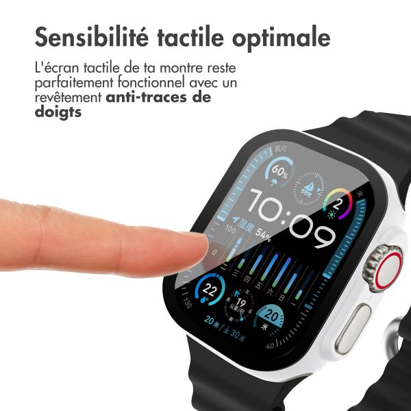 imoshion Coque rigide à couverture complète pour Apple Watch Ultra / Ultra 2 - 49 mm - Blanc