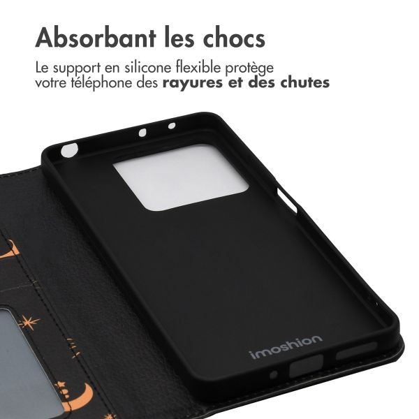 imoshion Étui de téléphone portefeuille Design Xiaomi Redmi Note 13 (5G) - Sky Black