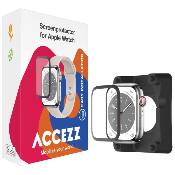 Accezz Protecteur d'écran avec applicateur pour Apple Watch Series 1-3 - 38 mm