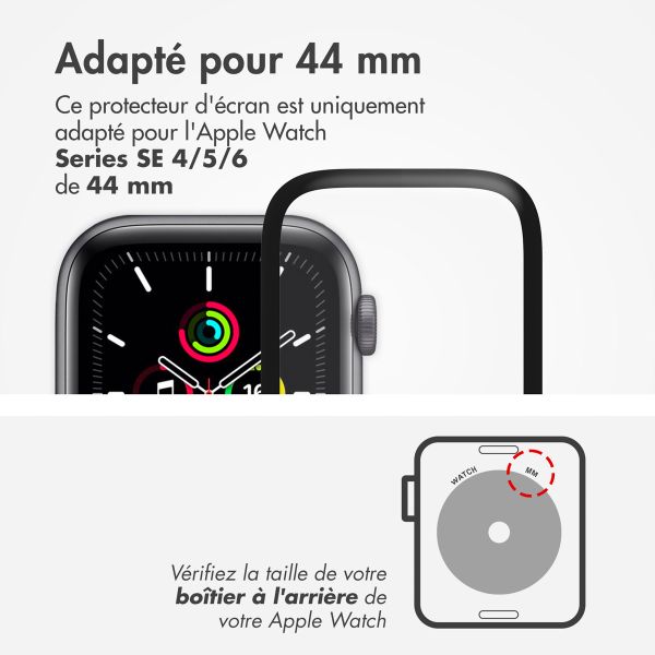 Accezz Protecteur d'écran avec applicateur pour Apple Watch Series 4-6 / SE - 44 mm