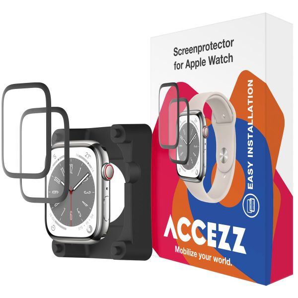 Accezz 2x Protecteur d'écran avec applicateur pour Apple Watch Series 4-6 / SE - 44 mm