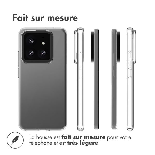 Accezz Coque Clear le Xiaomi 14 Pro - Transparent