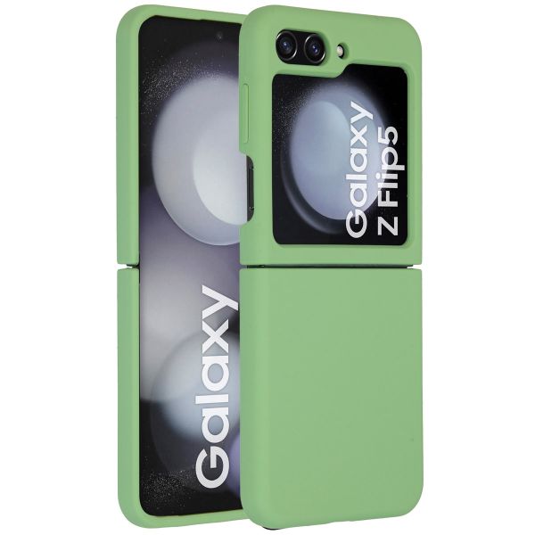 Accezz Coque Liquid Silicone Samsung Galaxy Z Flip 5 - Vert