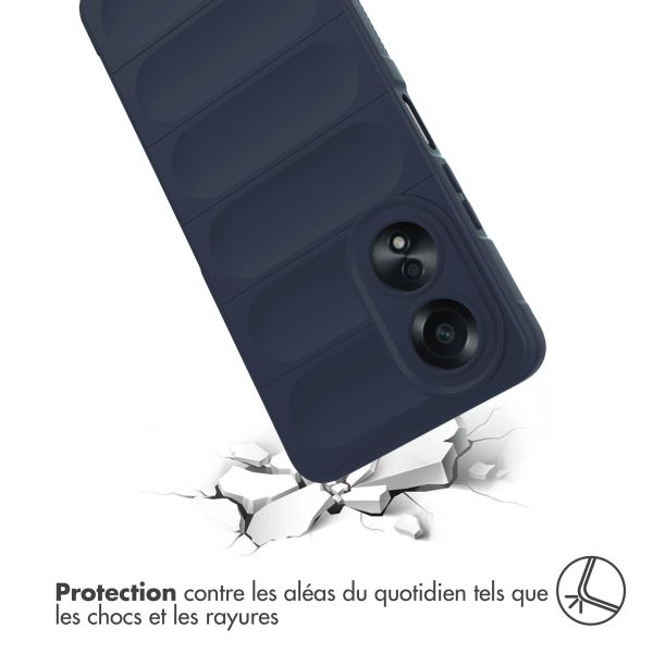 iMoshion Coque arrière EasyGrip Oppo A58 - Bleu foncé