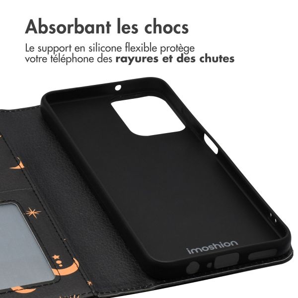 iMoshion Étui de téléphone portefeuille Design Motorola Moto G34 - Sky Black