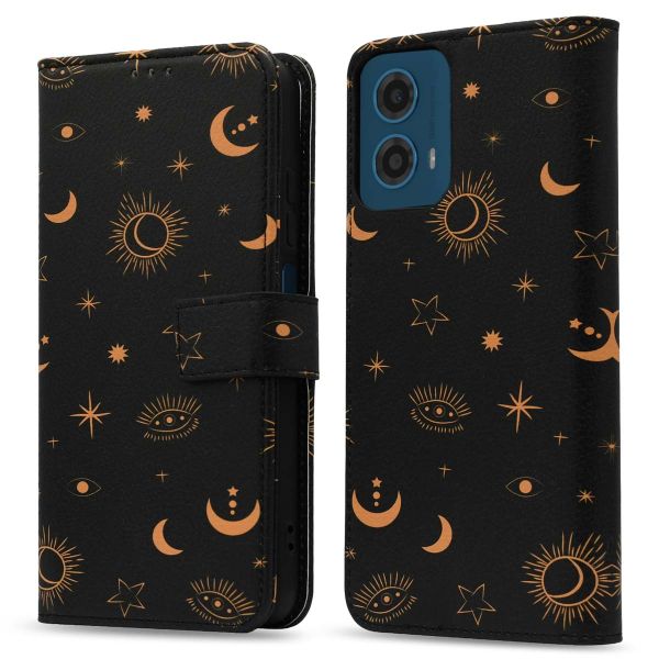 iMoshion Étui de téléphone portefeuille Design Motorola Moto G34 - Sky Black