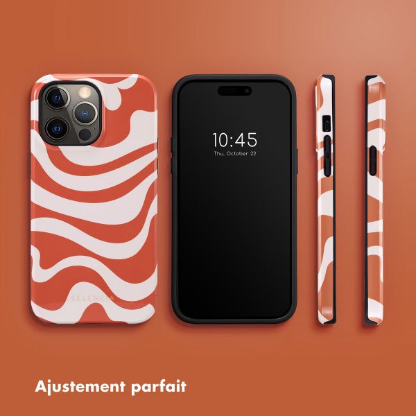 Selencia Coque arrière Vivid iPhone 14 Pro Max - Dream Swirl Orange