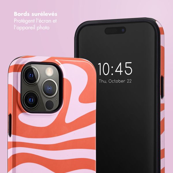 Selencia Coque arrière Vivid iPhone 14 Pro Max - Dream Swirl Pink