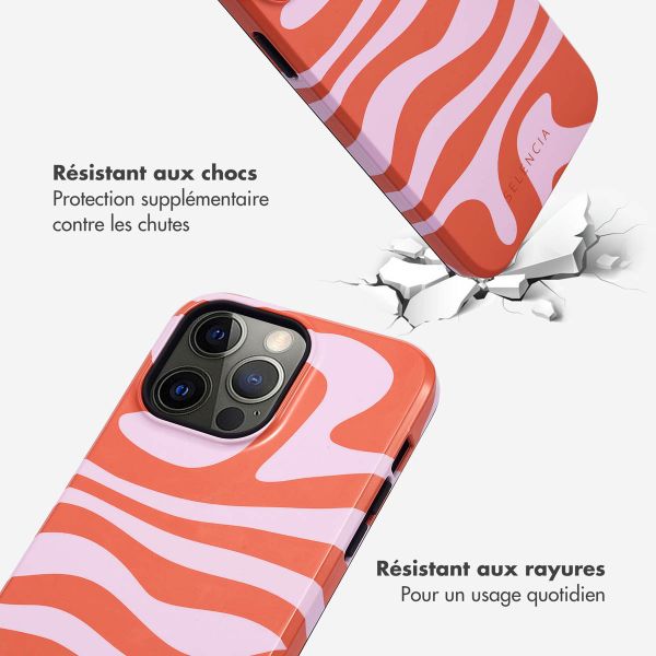 Selencia Coque arrière Vivid iPhone 14 Pro Max - Dream Swirl Pink
