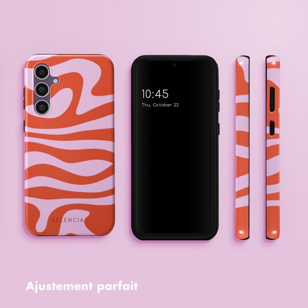 Selencia Coque arrière Vivid Samsung Galaxy S23 FE - Dream Swirl Pink