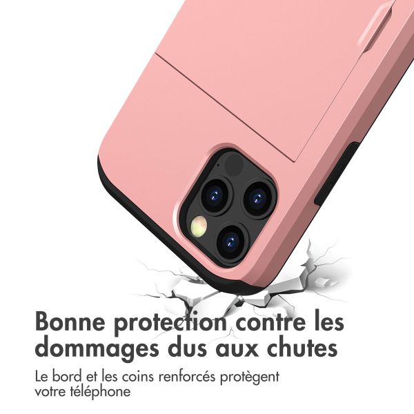 iMoshion Coque arrière avec porte-cartes iPhone 15 - Rose Dorée