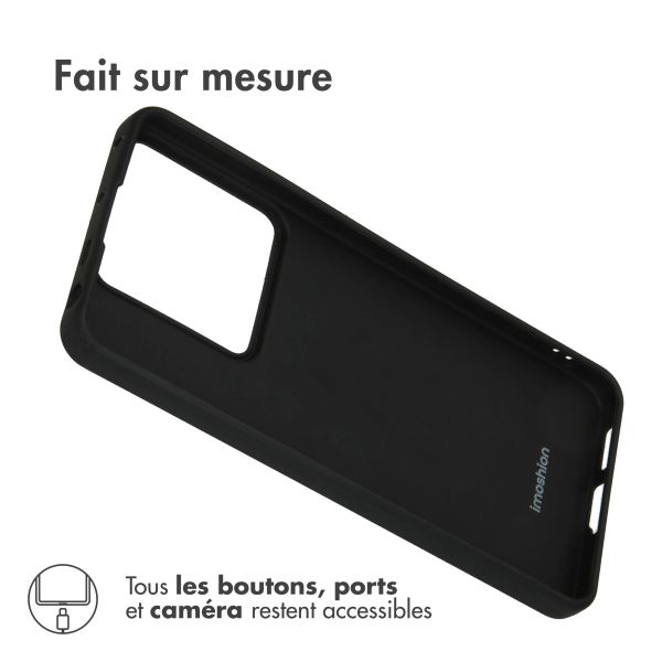 iMoshion Coque Couleur Xiaomi Redmi Note 13 Pro (5G) / Poco X6 - Noir