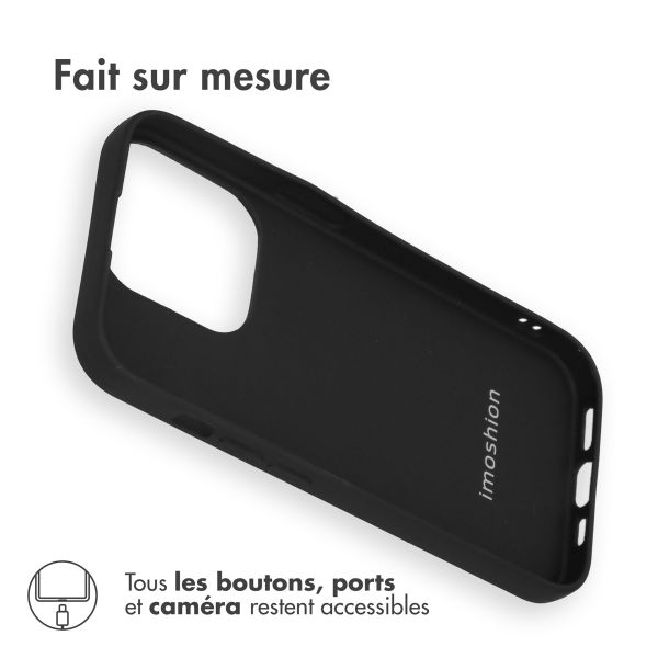 iMoshion Coque Couleur iPhone 15 Pro - Noir