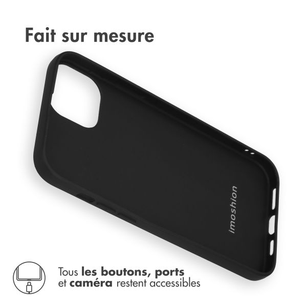 iMoshion Coque Couleur iPhone 15 Plus - Noir
