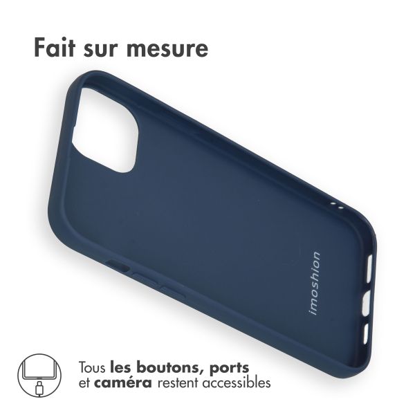 iMoshion Coque Couleur iPhone 15 Plus - Bleu foncé