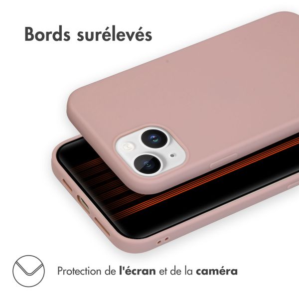 iMoshion Coque Couleur iPhone 15 Plus - Dusty Pink