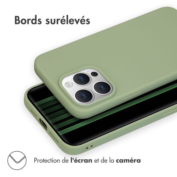 iMoshion Coque Couleur iPhone 15 Pro Max - Olive Green