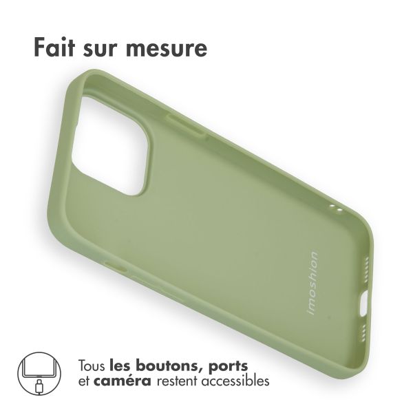 iMoshion Coque Couleur iPhone 15 Pro Max - Olive Green