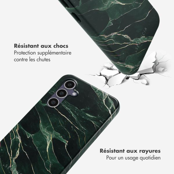 Selencia Coque arrière Vivid Samsung Galaxy S23 FE - Chic Marble Quartz