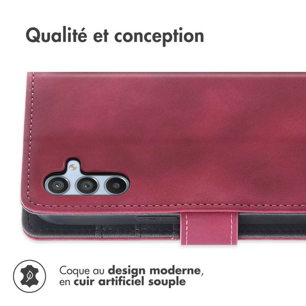 imoshion Etui de téléphone portefeuille avec cordon Samsung Galaxy A54 (5G) - Rouge