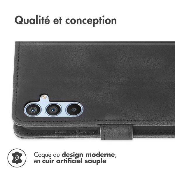 imoshion Etui de téléphone portefeuille avec cordon Samsung Galaxy A14 (5G/4G) - Noir