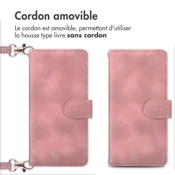 imoshion Etui de téléphone portefeuille avec cordon Samsung Galaxy A53 - Rose