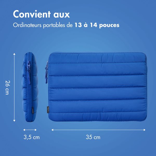 imoshion Pochette ordinateur Puffer 13-14 pouces - Cobalt Blue