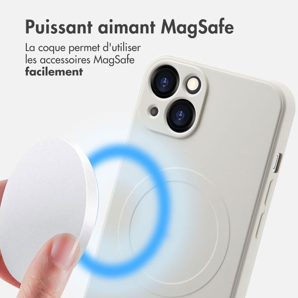iMoshion Coque Couleur avec MagSafe iPhone 13 - Beige