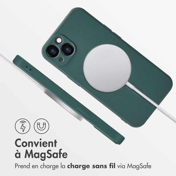 iMoshion Coque Couleur avec MagSafe iPhone 13 - Vert foncé