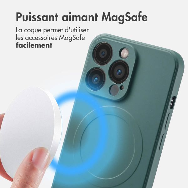 imoshion Coque Couleur avec MagSafe iPhone 13 Pro - Vert foncé