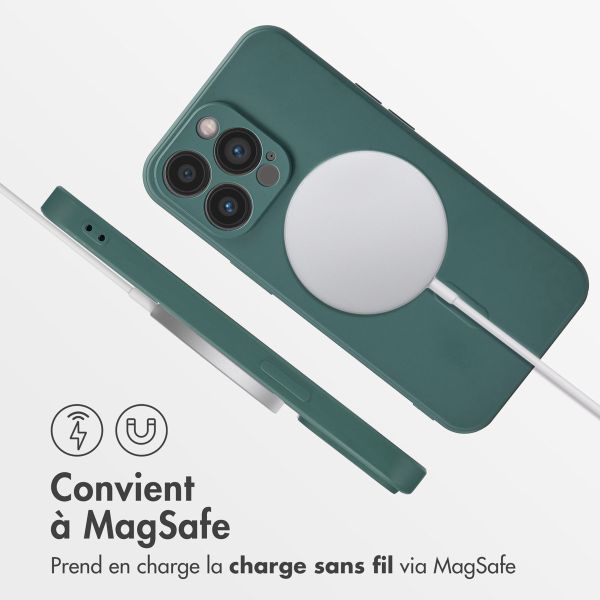 imoshion Coque Couleur avec MagSafe iPhone 13 Pro - Vert foncé