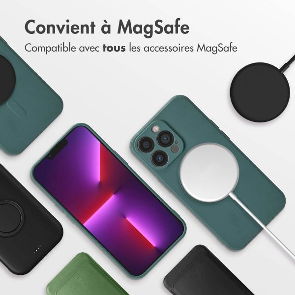 imoshion Coque Couleur avec MagSafe iPhone 13 Pro - Vert foncé