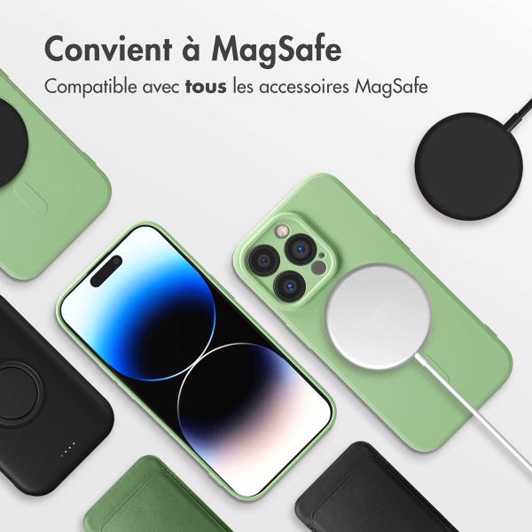 imoshion Coque Couleur avec MagSafe iPhone 14 Pro - Vert